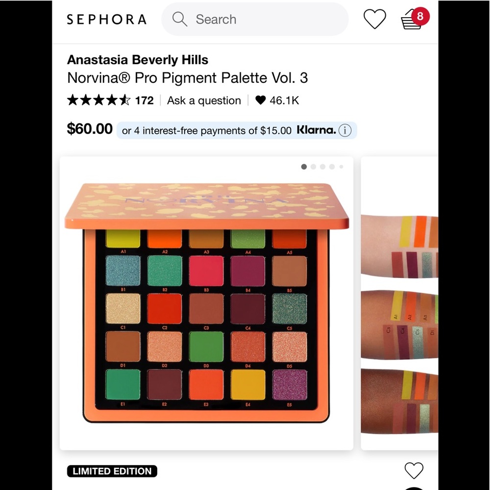Limited Edition ABH Norvina Vol. 3 Palette - Picture 5 of 7